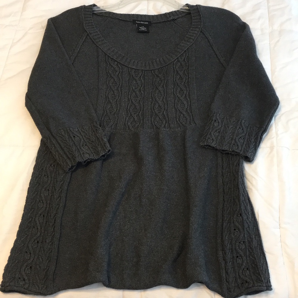 Calvin Klein jeans charcoal dark sweater